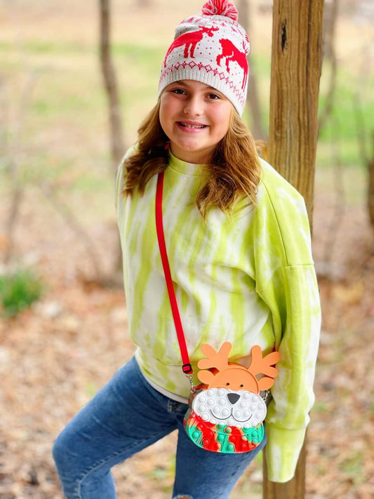 Elk | Reindeer Pop-It Bag | Sensory | FAST SHIPPING