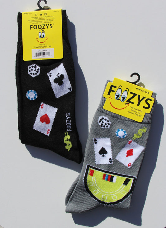 Blackjack | FOOZYS | Casino | Novelty Socks | FAST SHIPPING