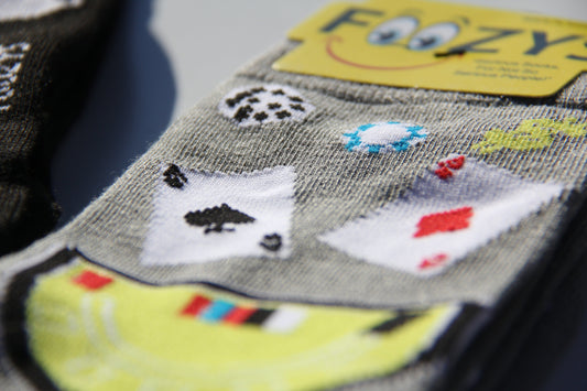 Blackjack | FOOZYS | Casino | Novelty Socks | FAST SHIPPING