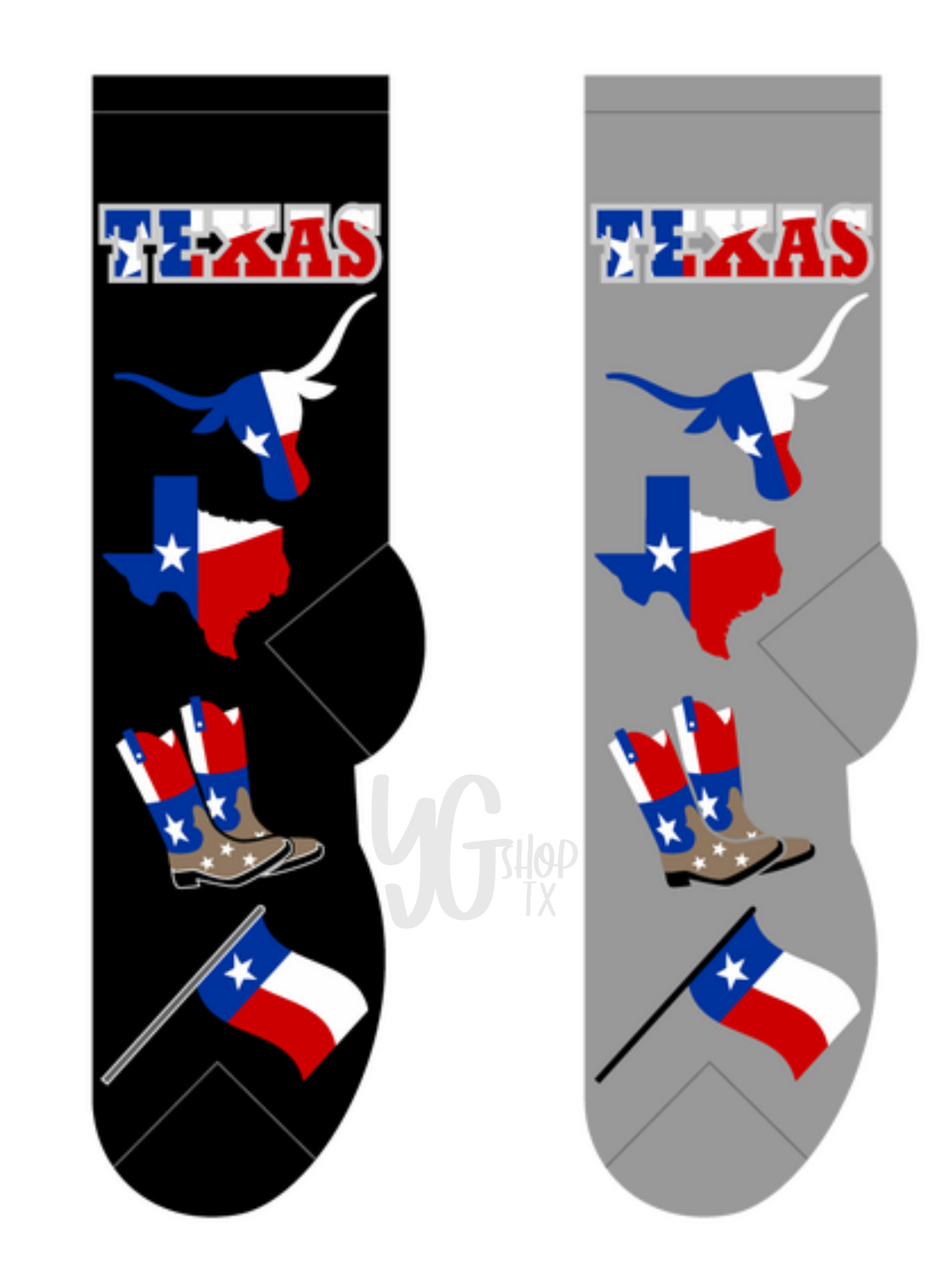 Texas | Longhorn | Cowboy | Cowgirl Boots | Lonestar State | FOOZYS | FAST SHIPPING